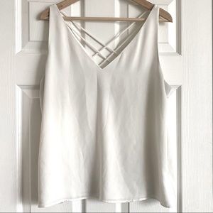 Express V-Neck Sleeveless Top